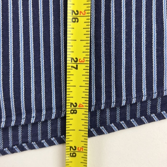 Michael Kors Blue pinstripe button down shirt - Picture 6 of 9